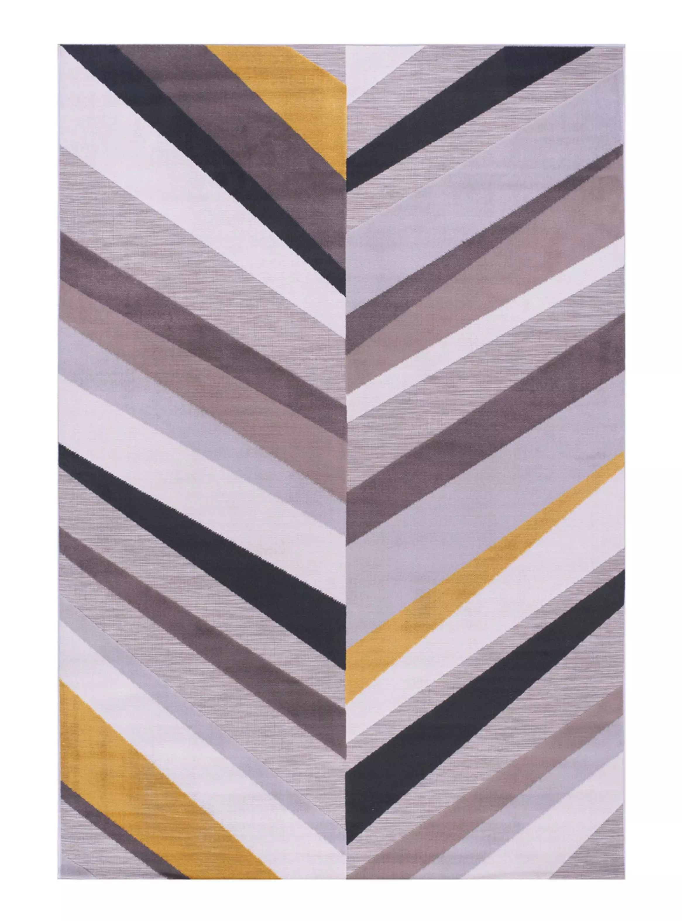 Miniatura de Alfombra Londres 120 x 170 cm Gris y Mostaza