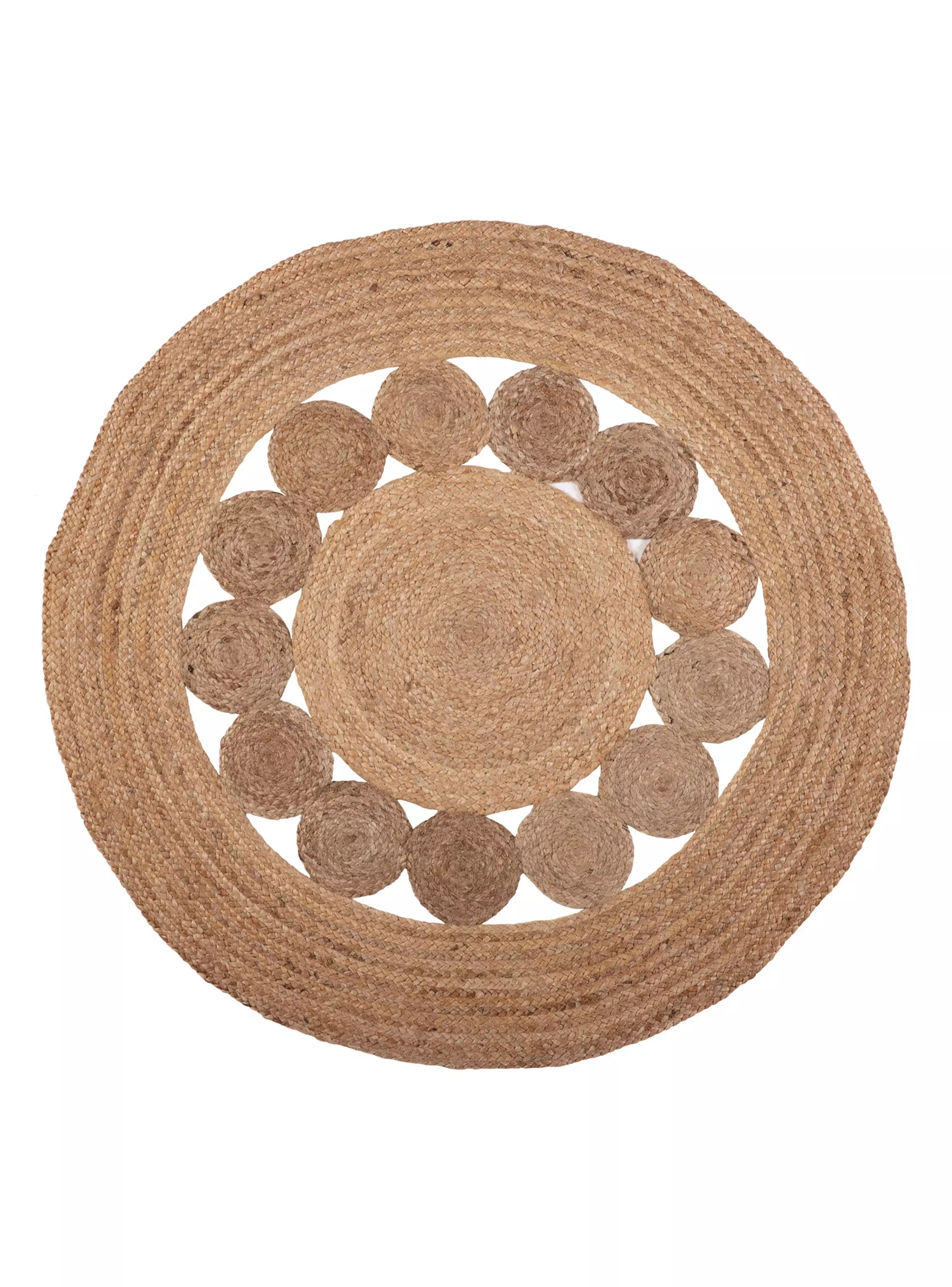 Miniatura de Alfombra RedondaYute120 cmGold 16
