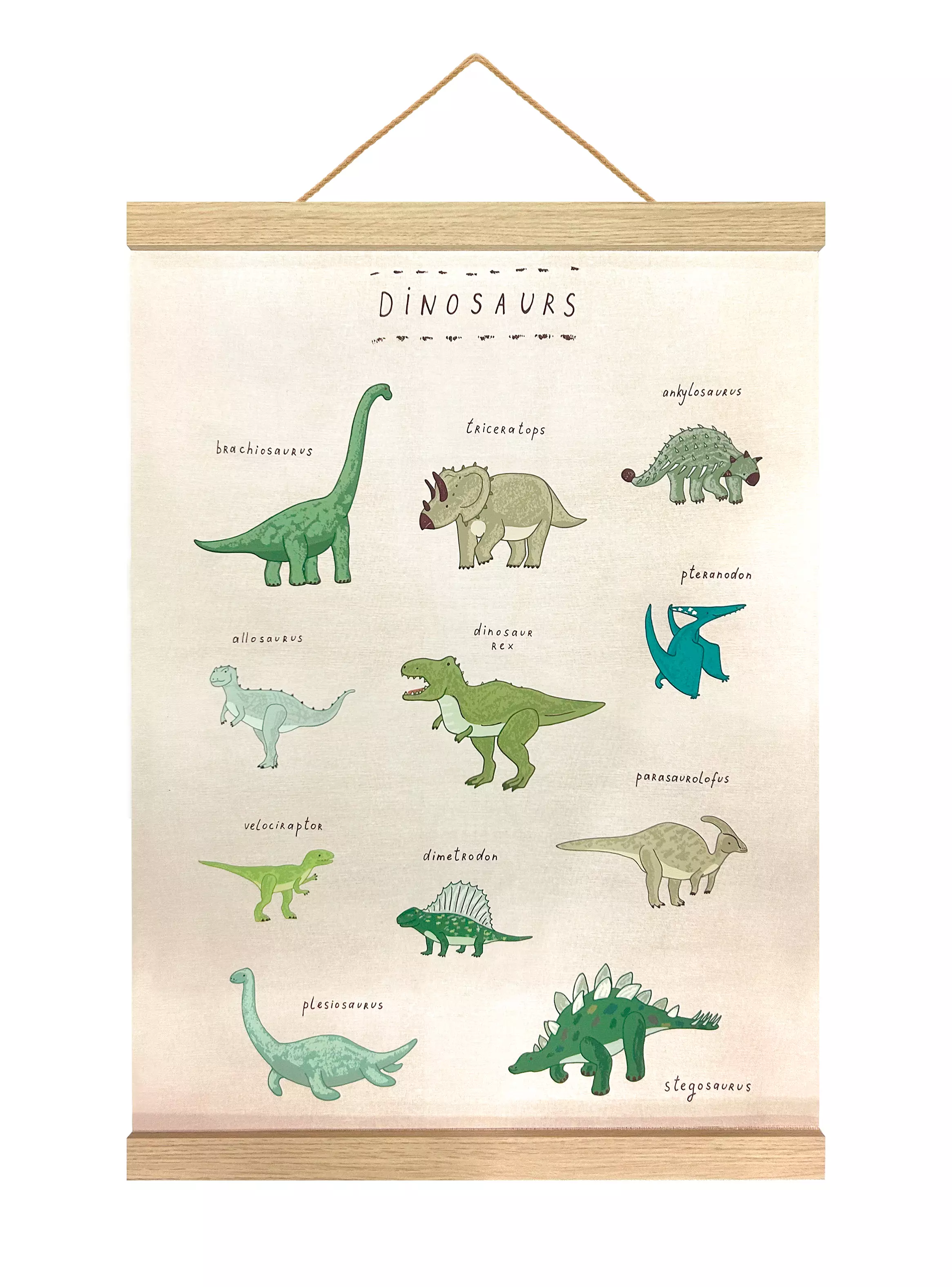 Imagen ampliada #1 para Cuadro Scroll Dinosaurios