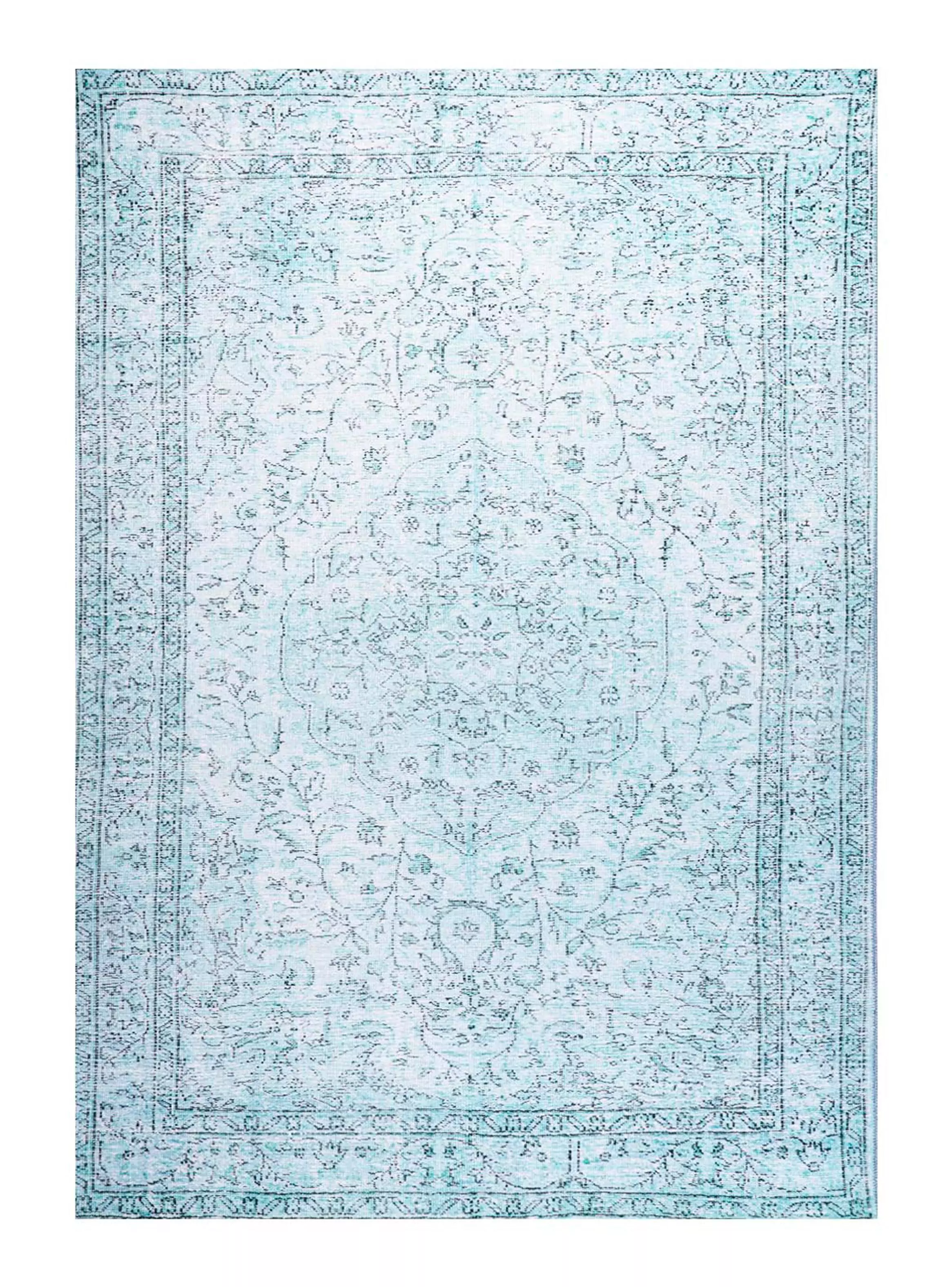 Imagen ampliada #1 para Alfombra Vintage 230 x 330 cm Turquesa