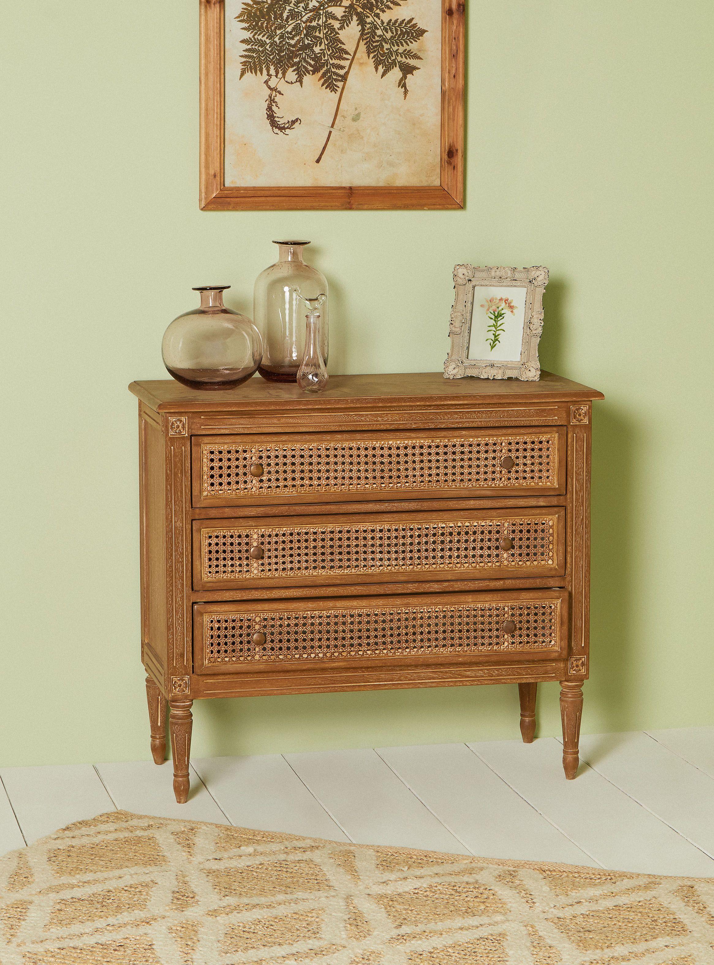 Miniatura de Cmoda Helena Junco Natural 3 Cajones