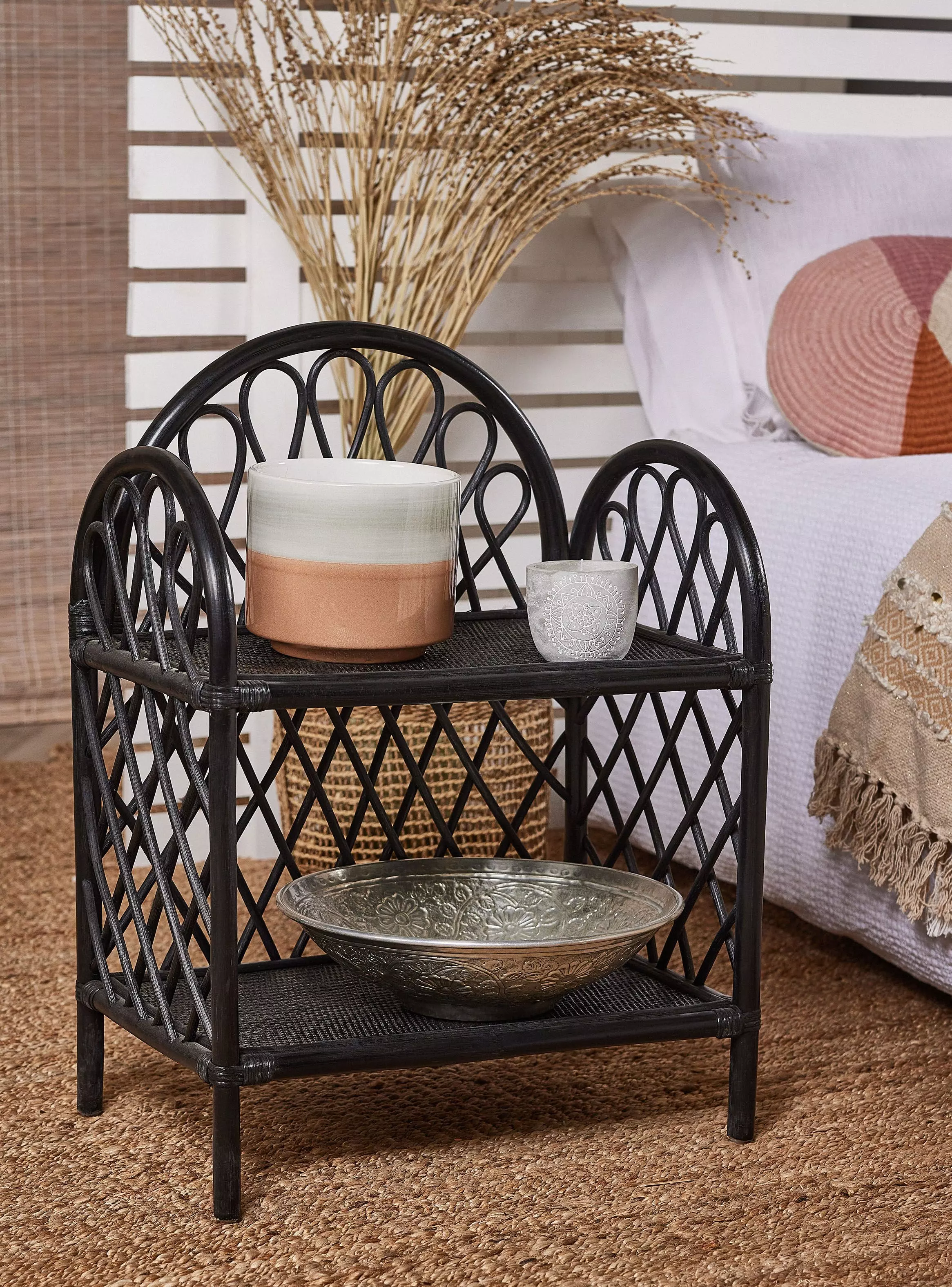 Miniatura de Mesa Lateral Bali Ratn Natural 55x35 cm