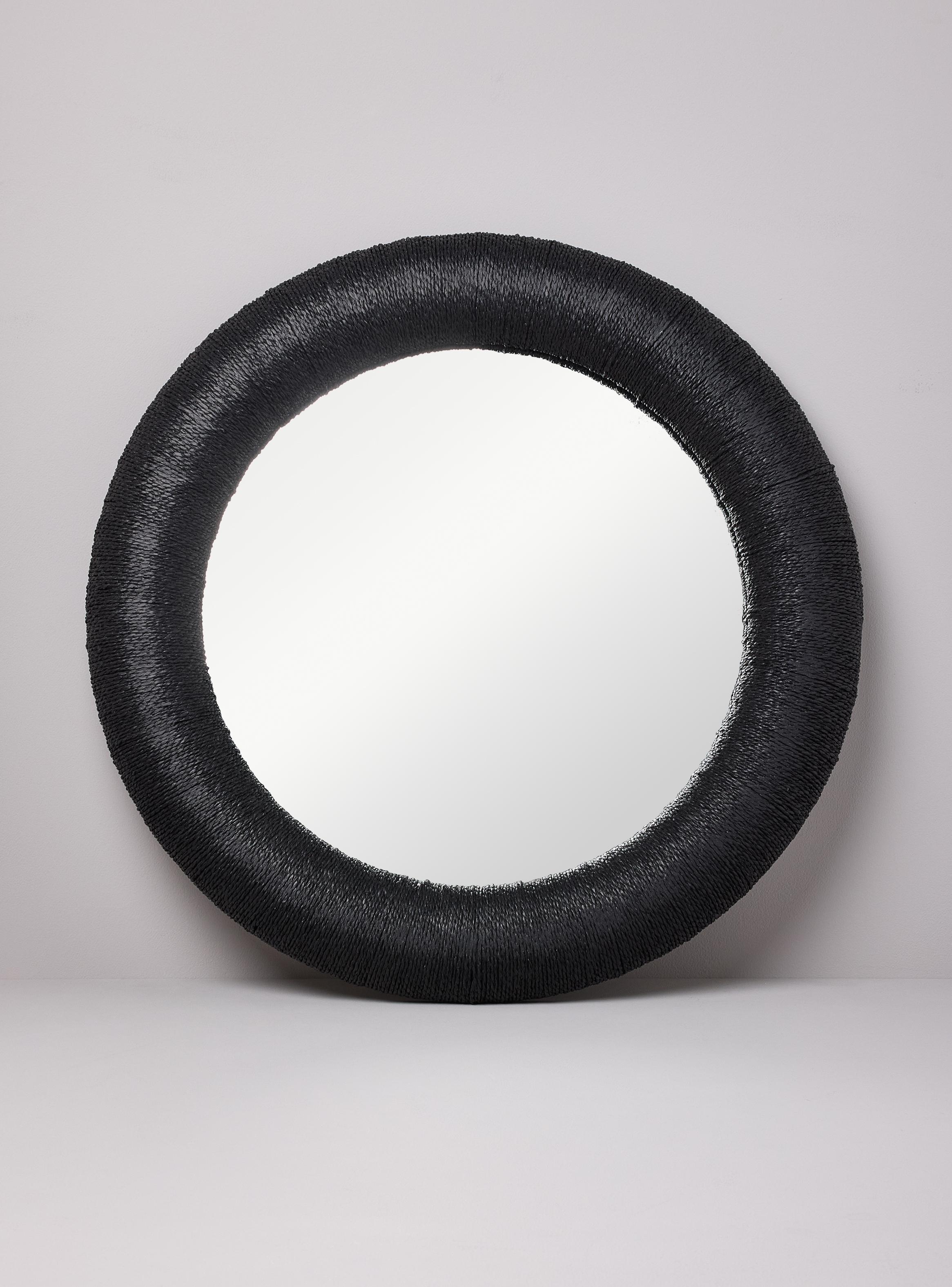 Miniatura de Espejo Redondo Ratan 80 cm