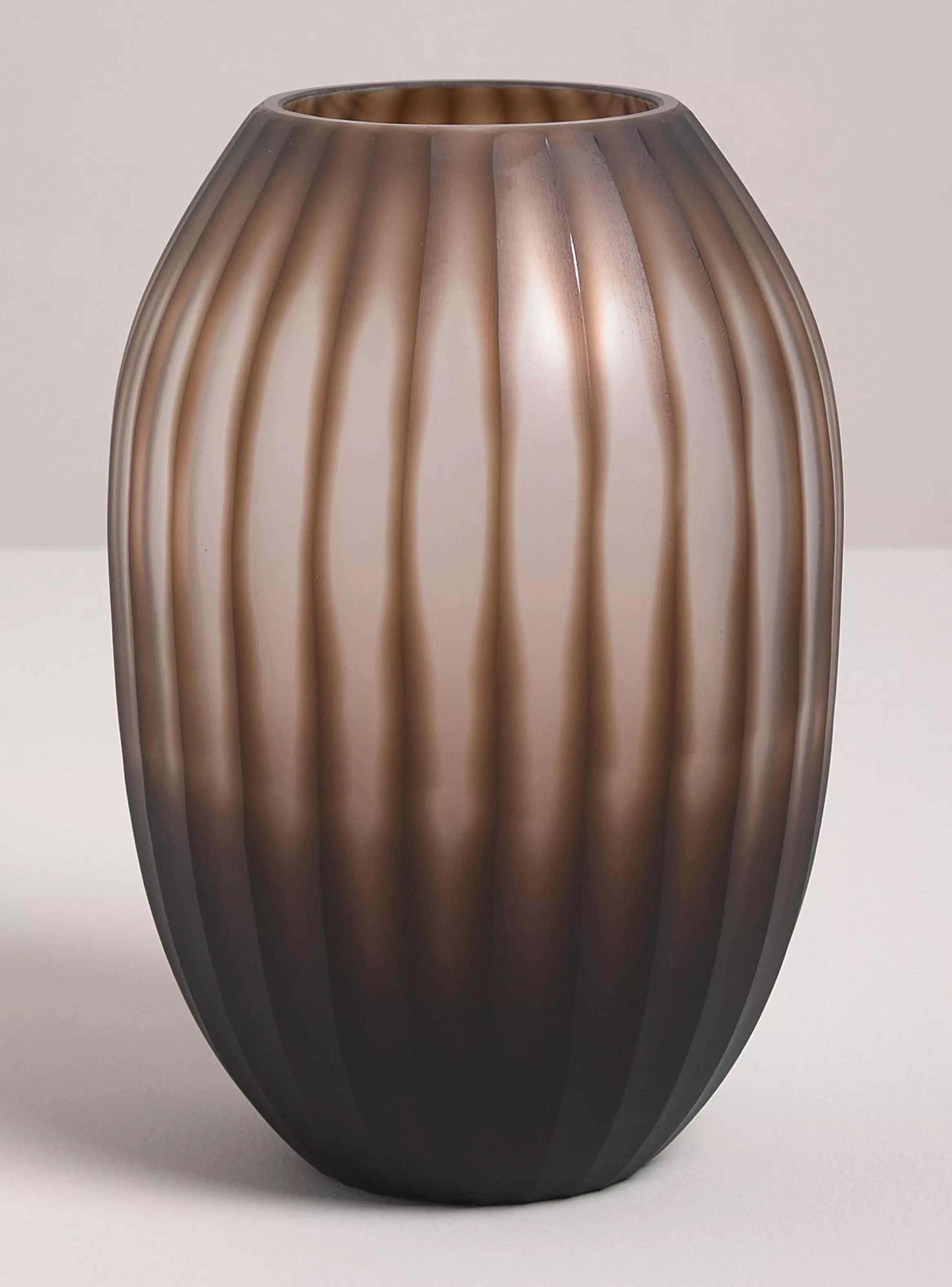 Miniatura de Jarrn Vidrio Opaco Terra 24 cm