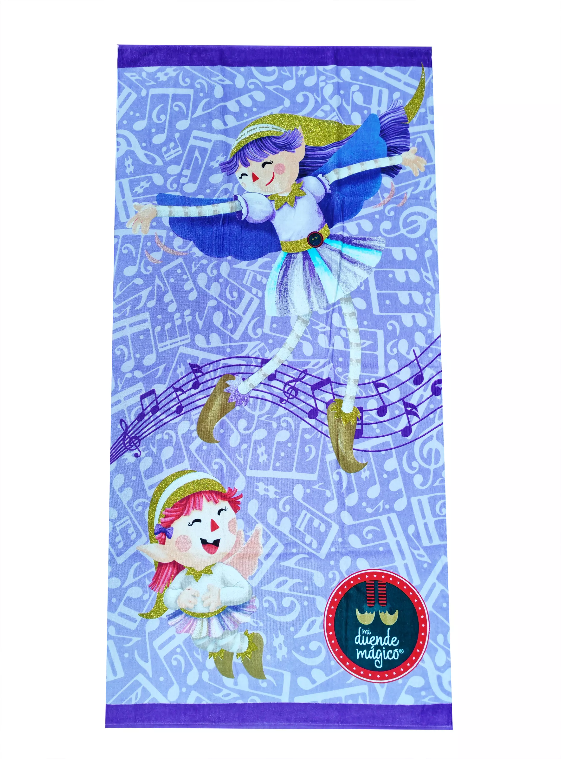 Miniatura de Toalla de Playa Infantil Duendes 75 x 150 cm