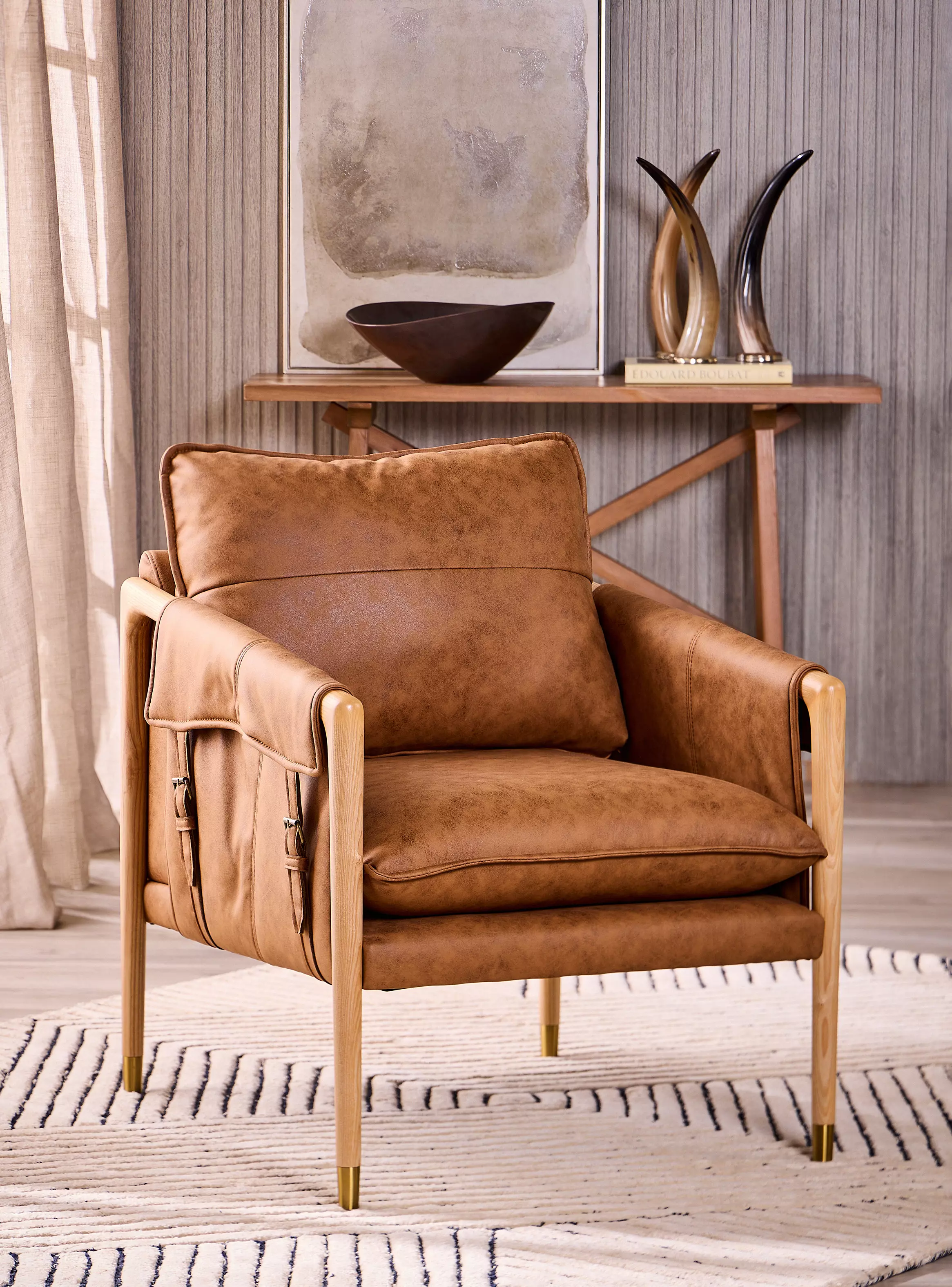 Miniatura de Sitial Tribal 70x80x84 cm