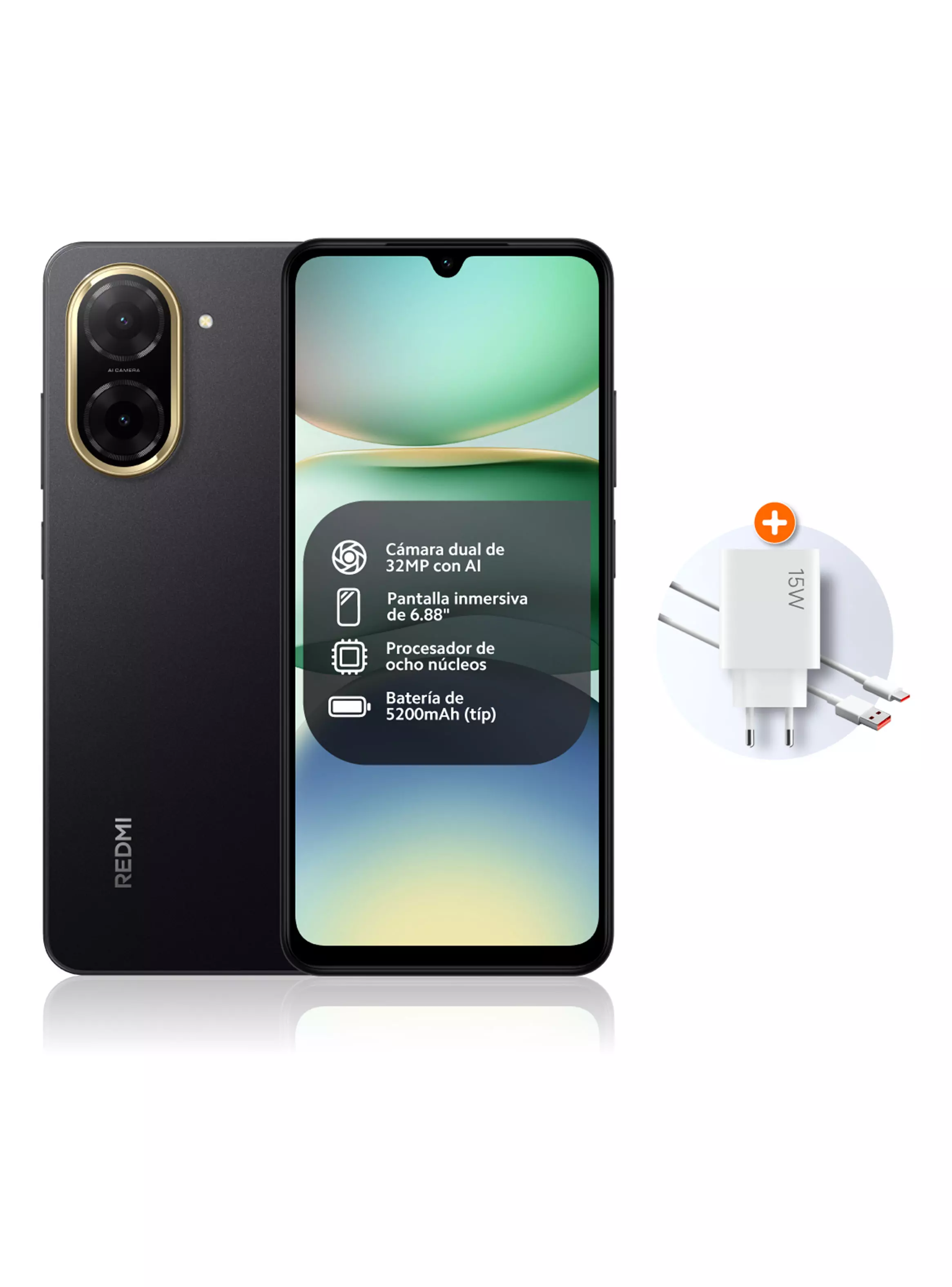 Imagen ampliada #1 para Smartphone Redmi A5 128GB 688 Negro Liberado