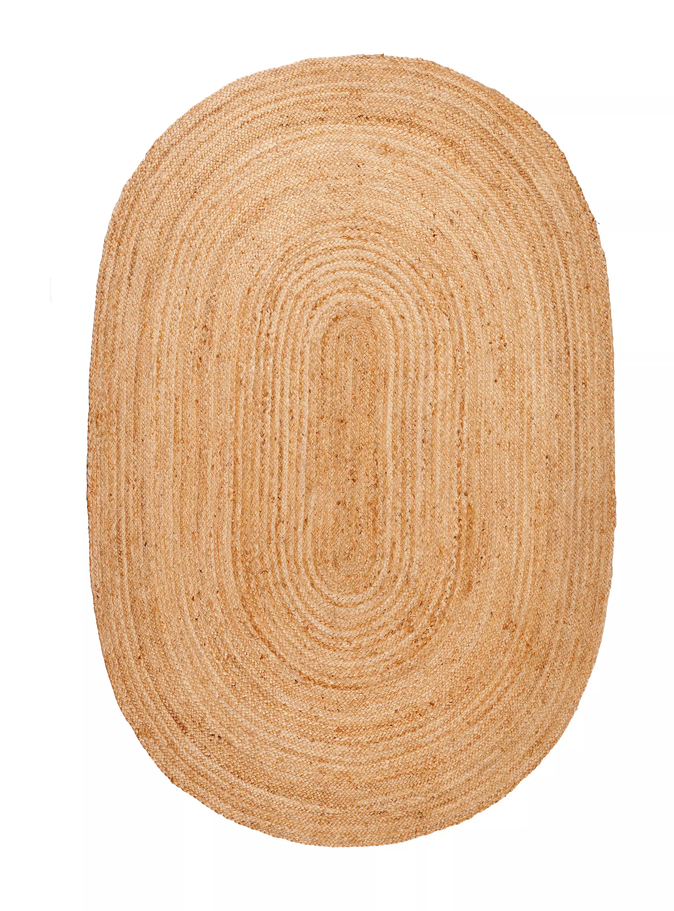 Miniatura de Alfombra Bajda de Cama Yute Natural 90x150 cm