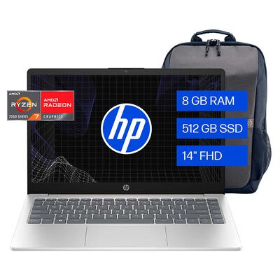 Miniatura de Notebook HP 14em0015la AMD Ryzen 7 8GB 512GB SSD 14  Mochila HP Travel