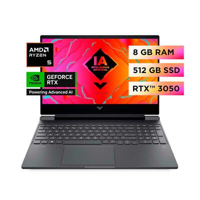 Miniatura de Notebook Gamer HP VICTUS 15fb2002la AMD Ryzen 5 8GB 512GB SSD 156 NVIDIA RTX 3050