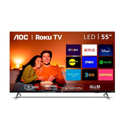Miniatura de Smart TV LED 55 AOC 4K UHD Roku TV 55U6125