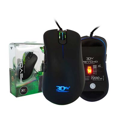 Miniatura de Mouse Gamer 3DFX Psycho Negro