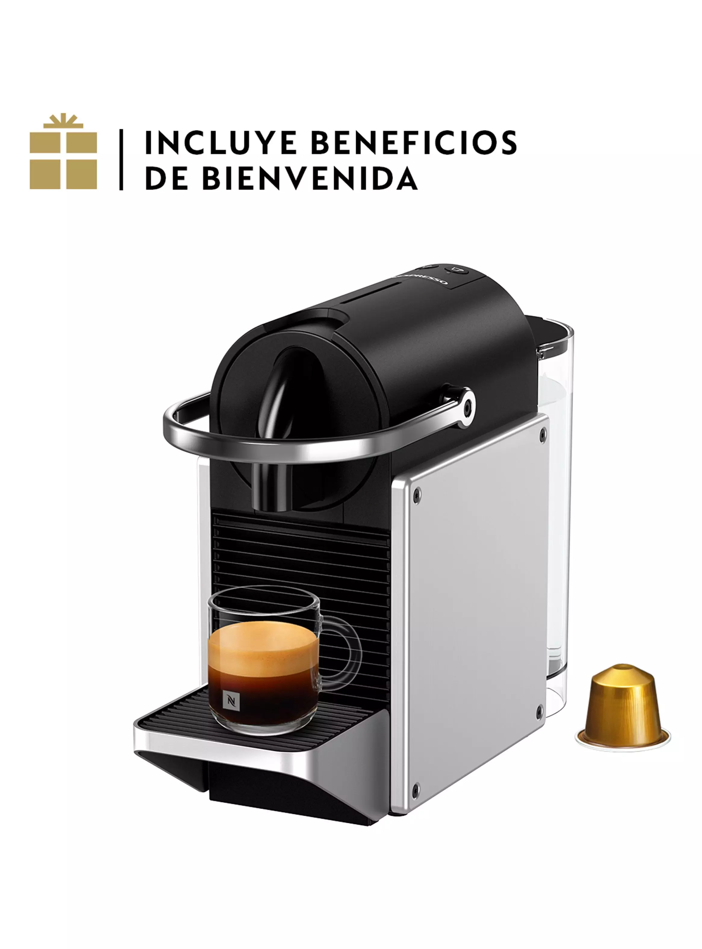 Miniatura de Cafetera de Cpsulas Pixie Silver