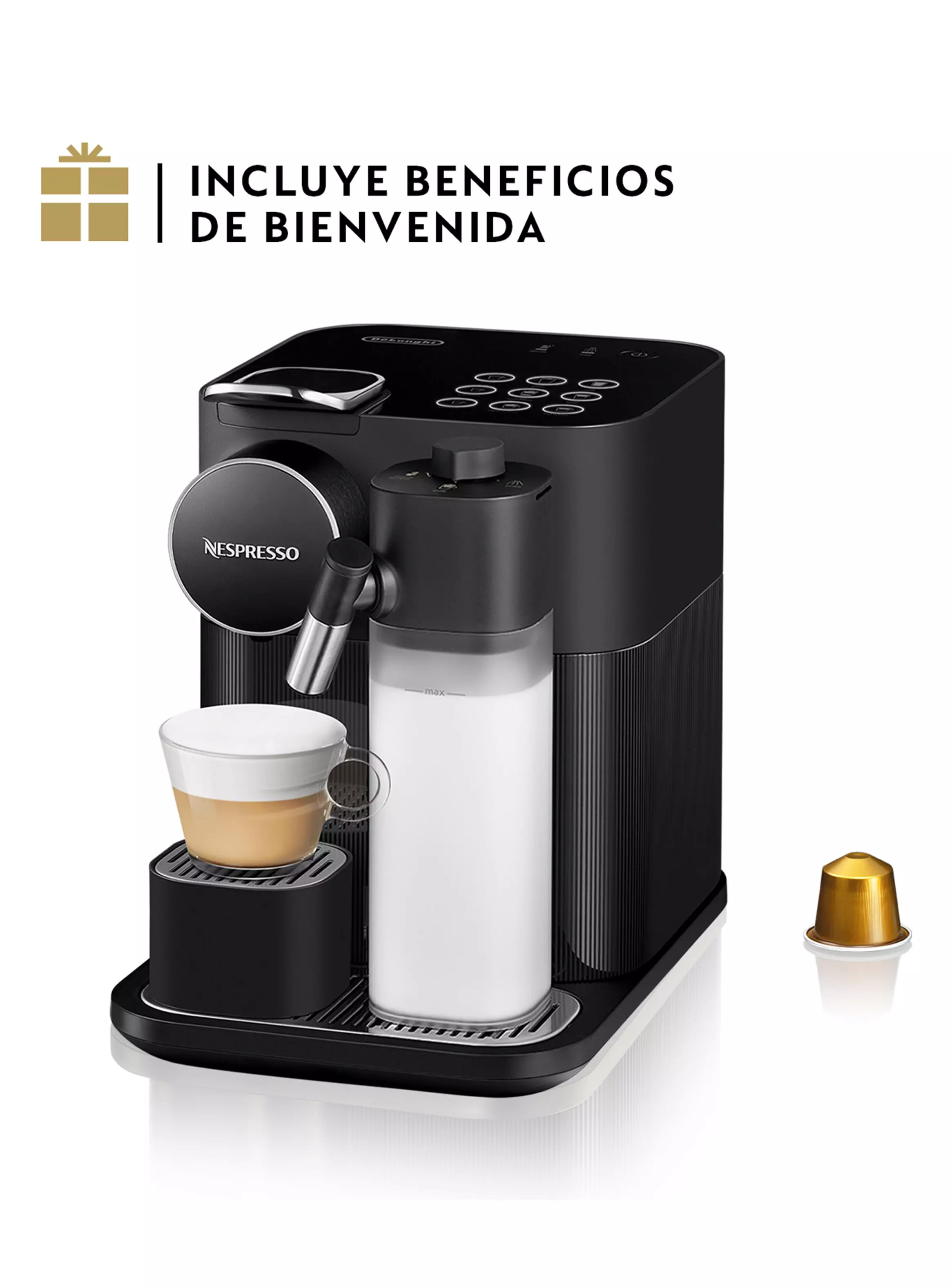 Miniatura de Cafetera de Cpsulas Gran Lattissima Negra
