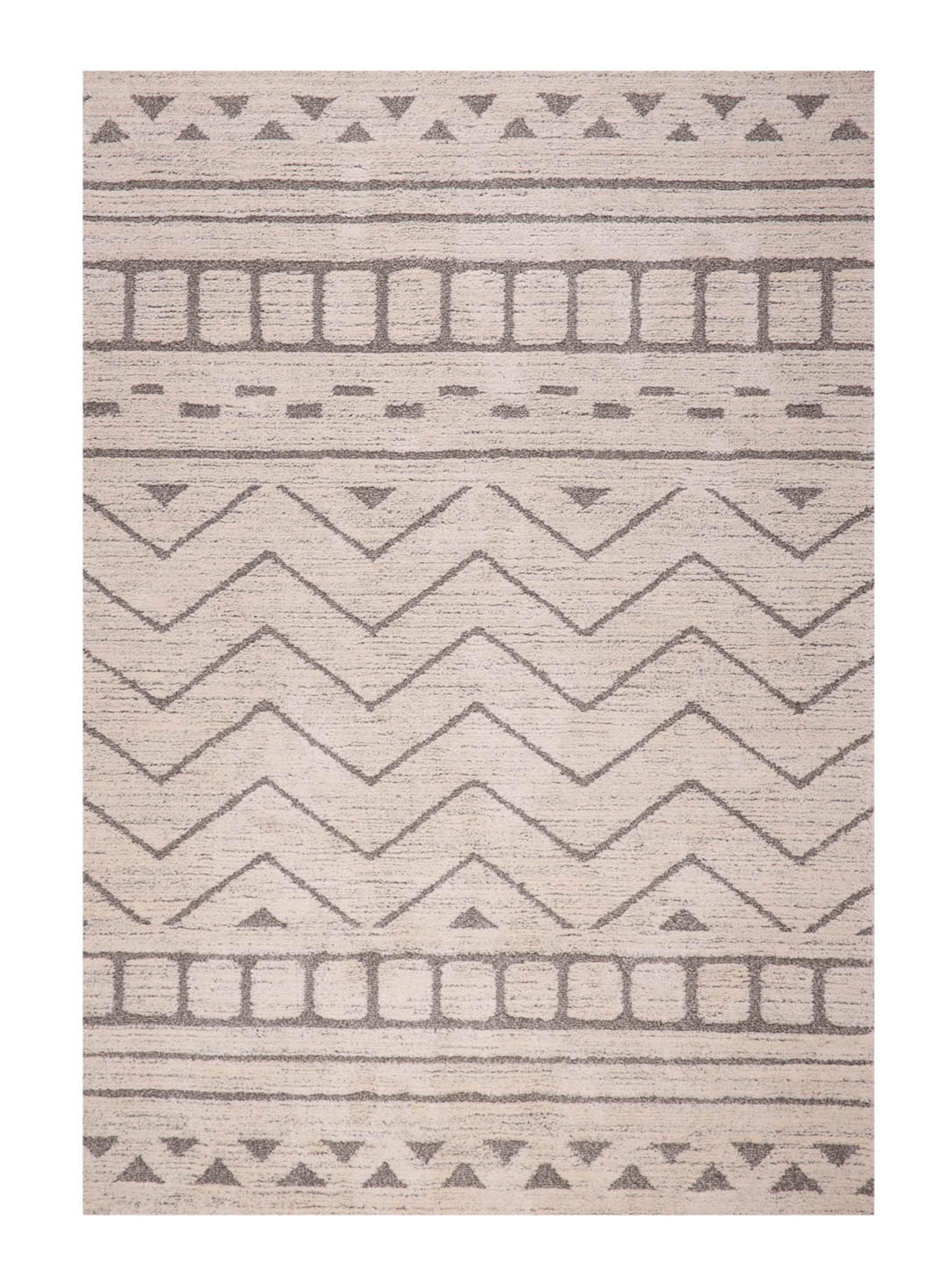 Miniatura de Alfombra 160x230 cm Navarra Beige Rayas