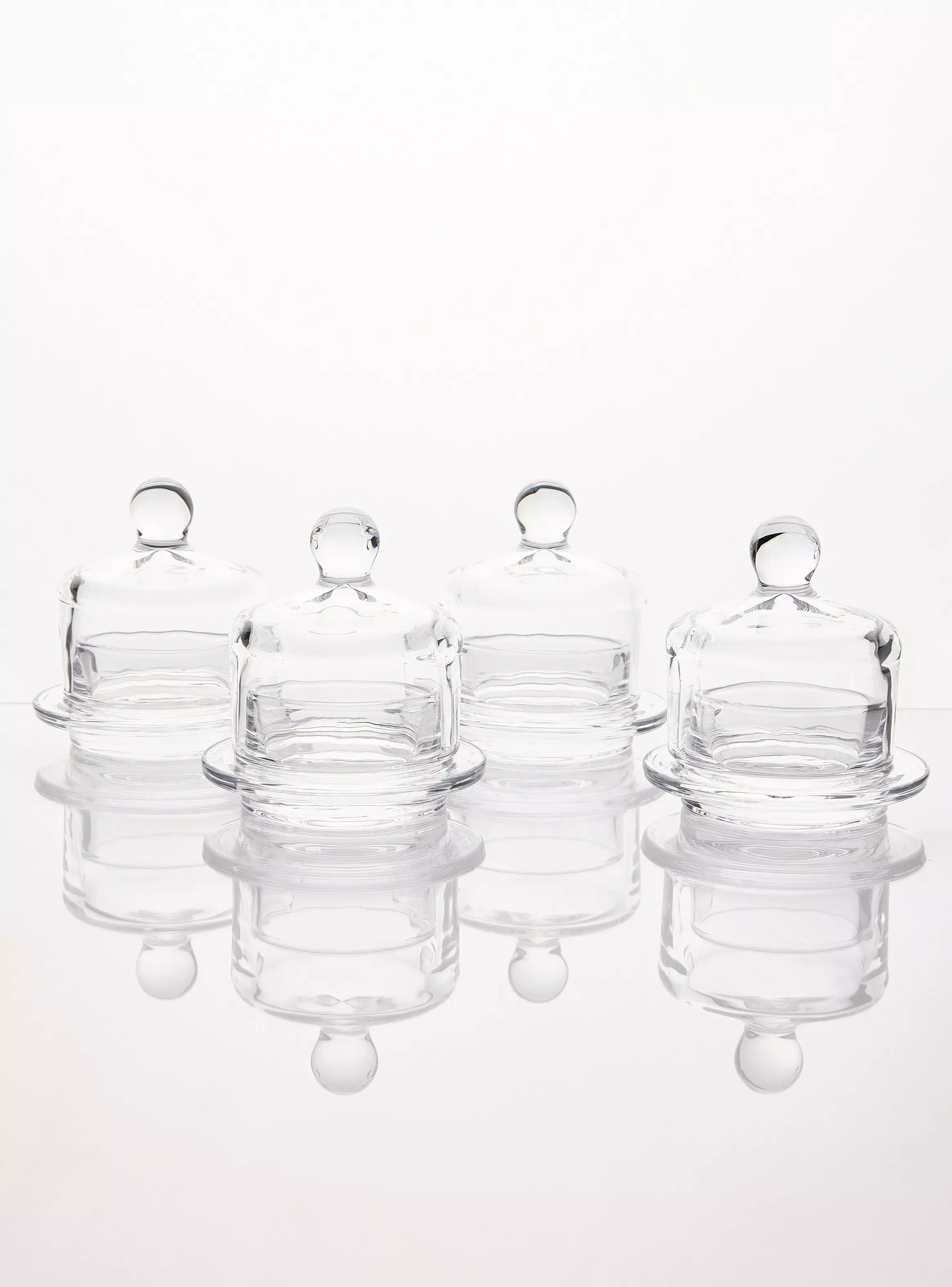 Miniatura de Set de 4 Mantequilleros Vidrio